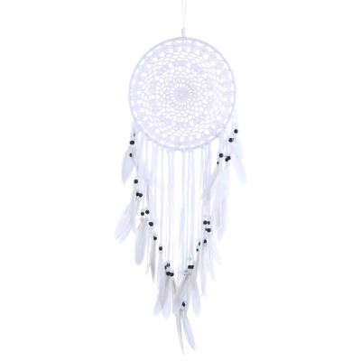 

White Pattern Turquoise Dream Catcher Wall Hanging Home Car Decor Craft