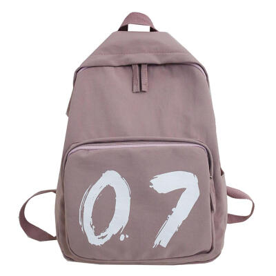 

Simple Printing Backpacks Waterproof Nylon Women Men Student School Bags