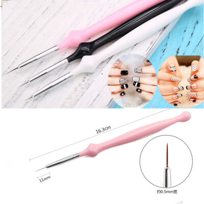 

〖Follure〗3Pcs UV Gel Liner Brush Set Painting Acrylic Pen Gourd Handle Nail Art Tools