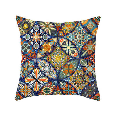 

Mandala Cushion Cover Bohemian Style Geometric Pillow Case Decorative Pillow Cover For Sofa Car Home