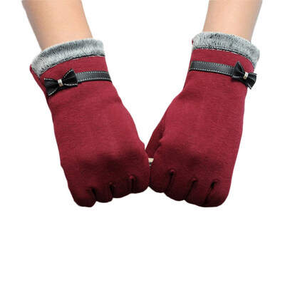 

Girls Women Fashion Winter Warm Touch Screen Outdoor Full Fingers Wrist Gloves