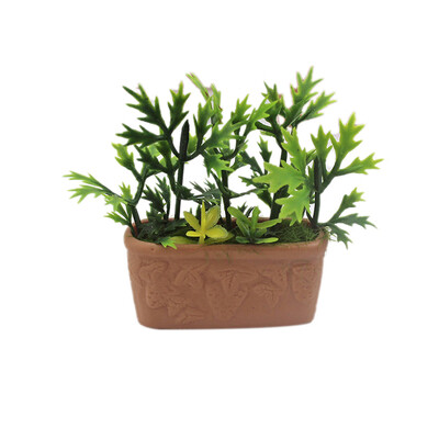 

Siaonvr Simulation Decoration Dollhouse Miniature Scene Potted Plant Pretend Play Toy