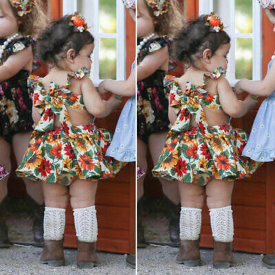 

Baby Girls Newborn Clothes Cotton Romper Bodysuit Jumpsuit Summer Outfits Set