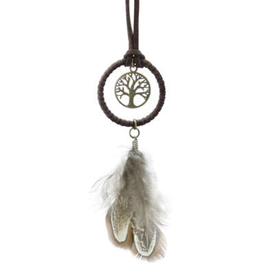 

3 x Unique Key Chain Ring Feather Bead Dream Catcher Keyring Keychain