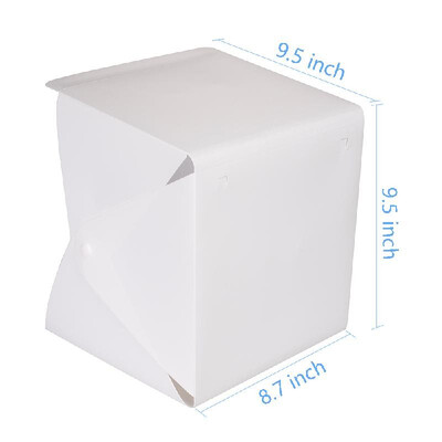 

Mini Folding Lightbox Photography Photo Studio Softbox Light Soft Box Photo Background Kit Light Box for DSLR Camera LED Light