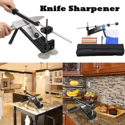 

Metal Kitchen Knife Sharpener Fixed Angle Whetstone Grinder Sharpening Tool