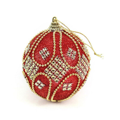 

Tailored Christmas Rhinestone Glitter Baubles Balls Xmas Tree Ornament Decoration 8CM