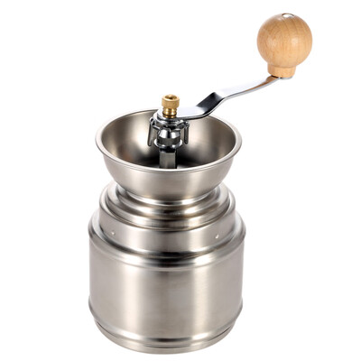 

Portable Manual Coffee Grinder with Adjustable Ceramic Burr Stainless Steel Coffee Bean Pepper Mill Tool