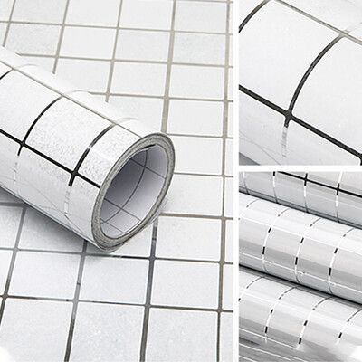 

JPGIF Bathroom Kitchen Waterproof Self-adhesive Stickers Mosaic Tile Sticker