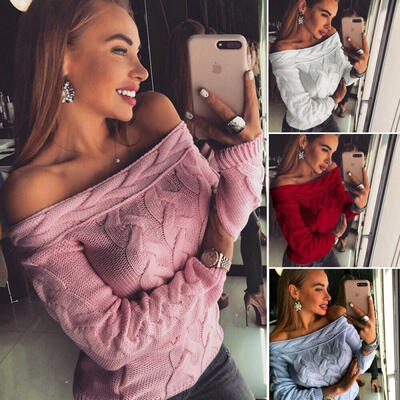 

Women Ladies Sweater Tops Cardigan Long Sleeve Knit Jumper Pullover Jacket Coat