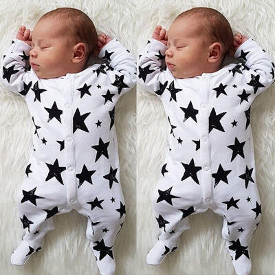 

Cute Newborn Baby Girls Boys Long Sleeve Romper Bodysuit Jumpsuit Playsuit Outfits Clothes Set