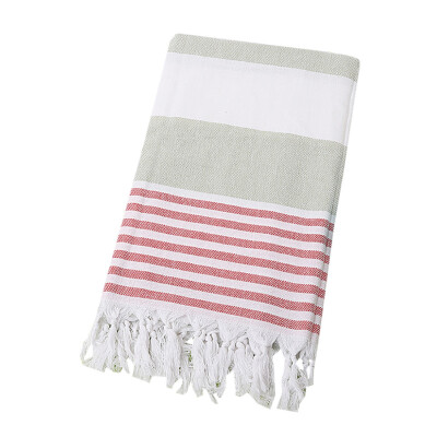 

Toponeto Turkish Cotton Bath Beach Spa Sauna Yoga Fringed Jacquard Towel