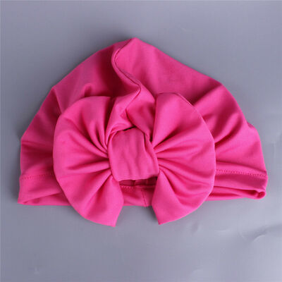 

Baby Girls Boys Soft Bow Turban Hat Toddler Kids Head Wrap Hijab Headband Cap
