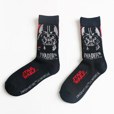 

Movie Star Wars Socks Mens Tube Soccer Socks STARWARS Cotton Ski Thick Warm Black Leg Socks Comfortable And Stylish