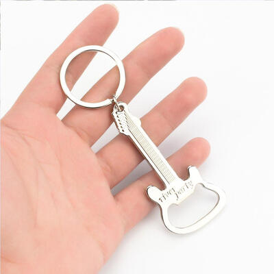 

Greensen Multifunction Metal Guitar Keychain Guitar Instrument Beer Bottle Opener Gift Opener Metal Guitar Keychain