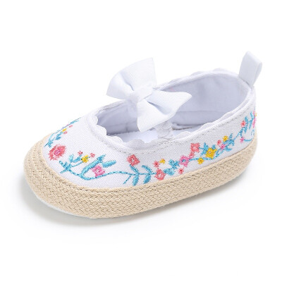 

Newborn Baby Girls Cute Shoes Sweet Princess Mary Jane Bow First Walkers Crib Soft Soled Anti-Slip Kids Shoe Children