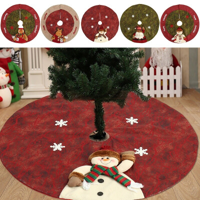 

Christmas Decoration Christmas Tree Decorated Christmas Tree Skirt Red Christmas Tree Apron