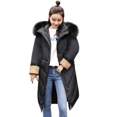 

Toponeto Women Winter Warm Faux Fur Coat Hooded Thick Warm Slim Long Jacket Overcoat