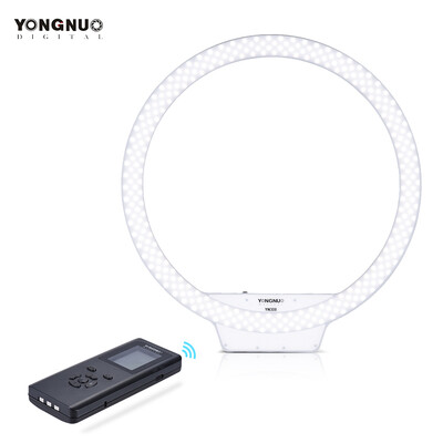 

YONGNUO YN308 5500K Color Temperature Wireless Remote LED Ring Video Light Annular&Frameless Appearance Design Adjustable Brig