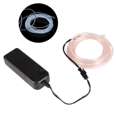 

3 m EL Wire Mask Light Up Neon Skull LED Mask Glow light line Rope Tube Cable for Party Costumes Glowing Mask