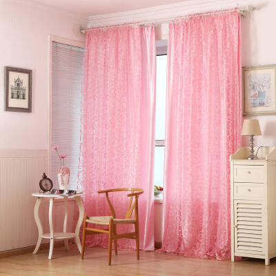 

Printed Sheer Voile Window Curtain Panel For Living Room Bedroom127