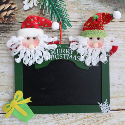 

Toponeto Wooden Square Blackboard Hanging Tags for DIY Christmas Tree Door Decor