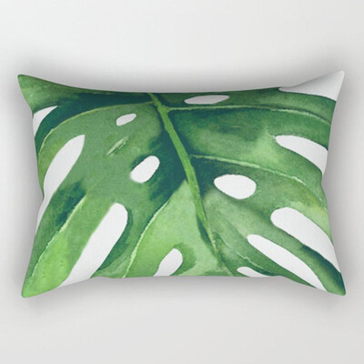 

Tropical Palm Leaves Printing Sofa Pillowcase Rectangle Cushion Cover Home Decor
