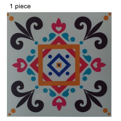 

1PC Self Adhesive Retro Tile Stickers Waterproof PVC Removable Wall Stickers Decals for Kitchen Bathroom Home Tidy Protection