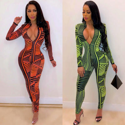 

Women&39s Sexy Long Sleeve Bodycon Playsuit Romper Jumpsuit Catsuit Ciubwear Pants