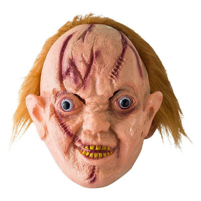 

Haunted House Mask Scary Terror Creepy Cosplay Party Ghost Mask With Hair And Scars Full Mask Cosplay Party Supplies