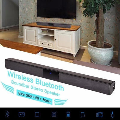 

Wireless Bluetooth TV Soundbar 2 4 Speakers Sound Bar Home Theater Subwoofer