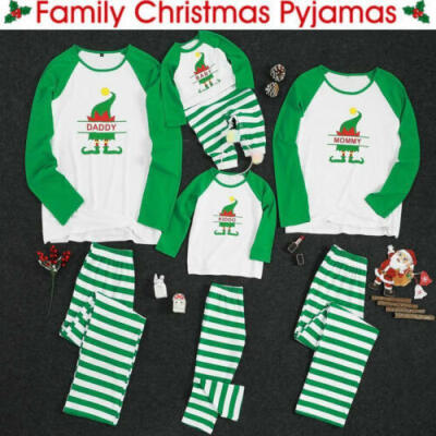 

Christmas Family Matching Cute Pajamas Adult Women Kids Baby Sleepwear Sets