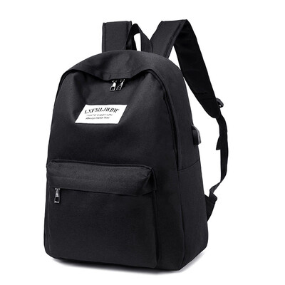 

Tailored Fashion Neutral Large Capacity Outdoor Student Bag Shoulder Bag With USB Socket