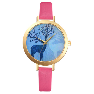 

Featured Women Watches Fresh Blue Dial Ladies Quartz Wristwatch High Quality Leather Strap Clock Fashion Relogio Feminino