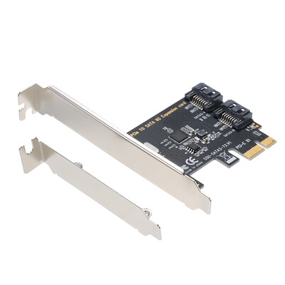 

PCI-e to Dual SATA 30 Expansion Card Converter 2 Port SATA 30 6Gbps Interface For PC Desktop