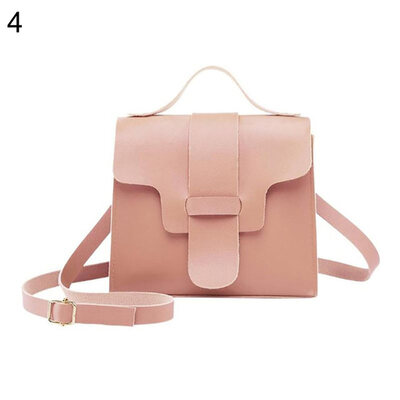 

Vintage Solid Color Flip Cover Women Messenger Crossbody Pouch Shoulder Bag
