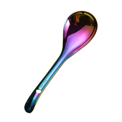 

Portable 304 Stainless Steel Thicken Handle Coffee Soup Spoon Kitchen Cutlery