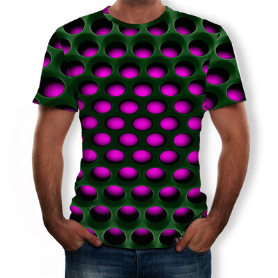 

Toponeto Mens Summer New Style 3D Printed Short Sleeves Fashion Comfort Blouse Top