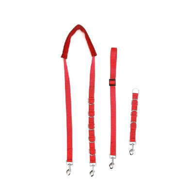 

Adjustable Dog Grooming Belly Strap D-rings Bathing Band Free Size Traction Belt Red