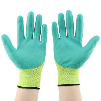 

Greensen 1Pair Non-slip Waterproof Labor Work Garden Gloves Handling Gloves