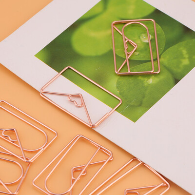 

Greensen 12pcs Envelop Shape Paper Clips Bookmark Marking Document Organizing Clip Stationery Supplies