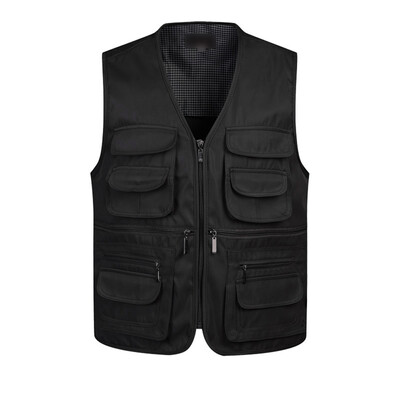 

Breathable Fishing Thin Vest Mutil-Pocket Photography Waistcoat Jacket PLUS Size