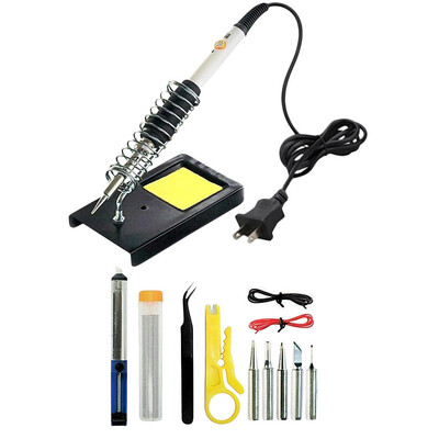 

〖Follure〗Soldering Iron Kit Electronics Adjustable Temperature Welding Tool Soldering Set