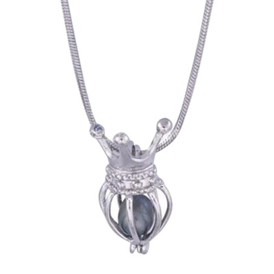 

Natural Freshwater Pearl Bead Cage Locket Pendant Necklace for Women Pendant Necklace Chain 4colors Pearls