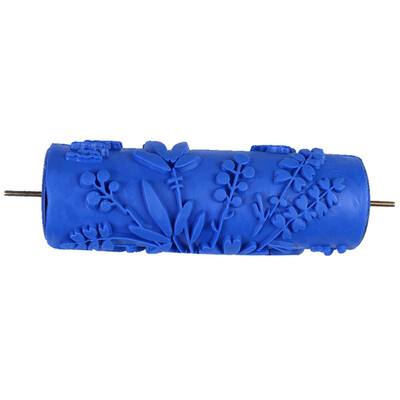 

Diy Wall Roller Brush Soft Rubber Head Circle Parallel Stripes