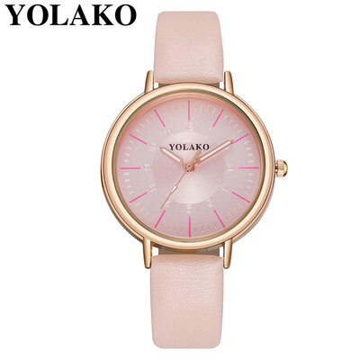 

YOLAKO Brand Fashion Women Rhinestone Wrist Watch Casual Luxury Leather Romantic Starry Sky Clock Relogio Feminino 533