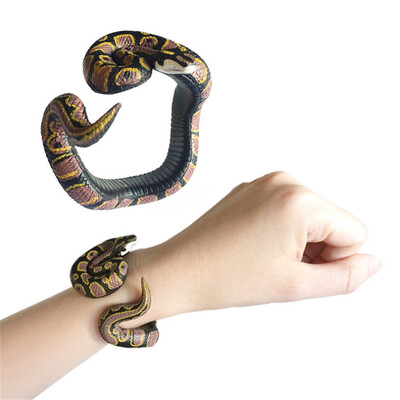

Tailored Simulation Resin Animal Python Bracelet Handmade Painted PVC Material Toy