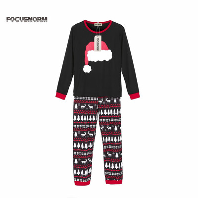 

Family Matching Kids Womens Christmas Pajamas Sets Xmas Long Sleeves Sleepwear Nightwear Warm Set
