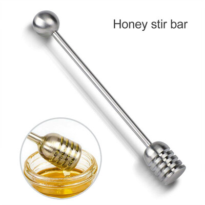 

Stainless Steel Jam Honey Dipper Stir Bar Stirring Rod Stick Spoon Dip Drizzler