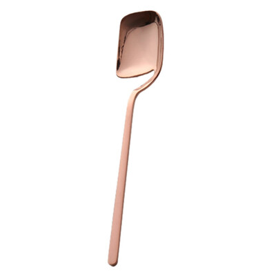 

European Style Simple Coffee Spoon Stainless Steel Dessert Fork Creative Long Handle Wall Hanging Spoon